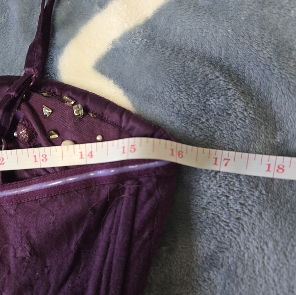 Free People Purple Tulle Dress with Beaded Satin Bodice Size Medium - Picture 13 of 13